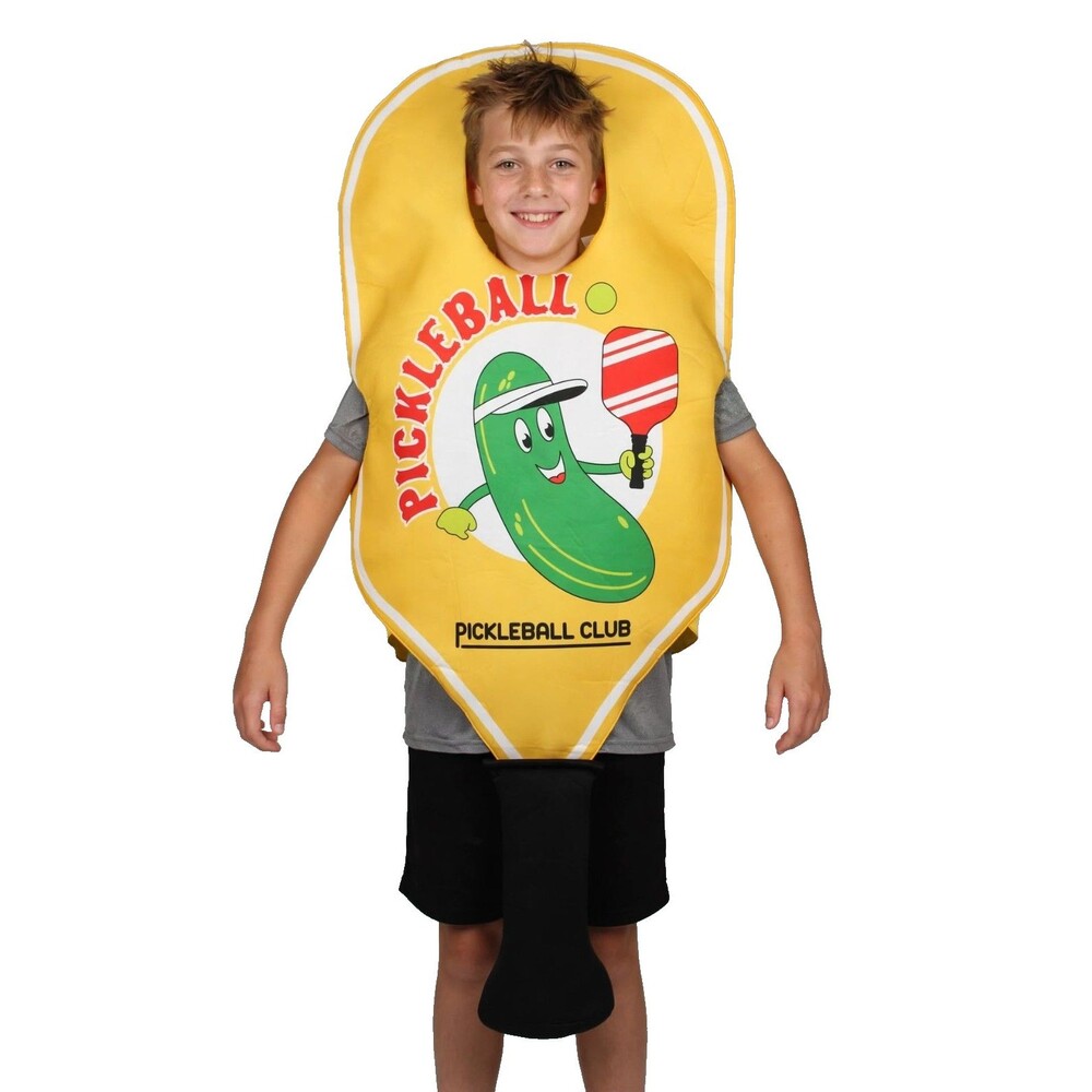 Rasta Imposta Pickleball Costume Kids One Size Pickle Paddle Pickleball Club NWT